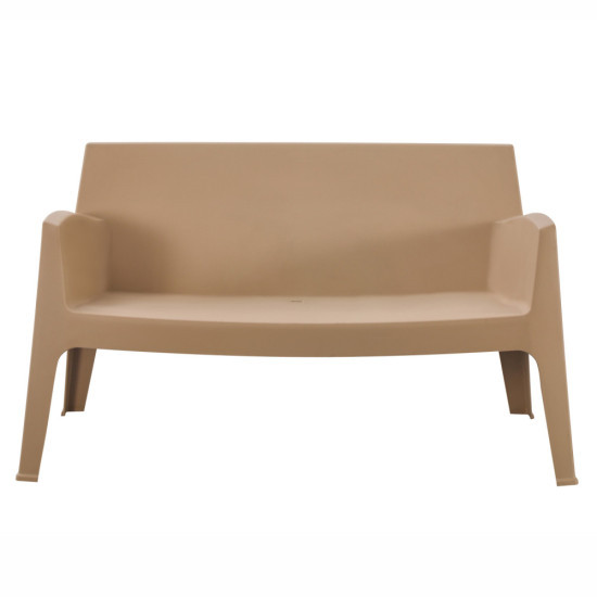 ΚΑΝΑΠΕΣ 2-ΘΕΣΙΟΣ ΠΟΛΥΠΡΟΠΥΛΕΝΙΟΥ SLEEK HM6366.03 ΧΡΩΜΑ ΚΑΠΟΥΤΣΙΝΟ 133x68x73Υεκ.