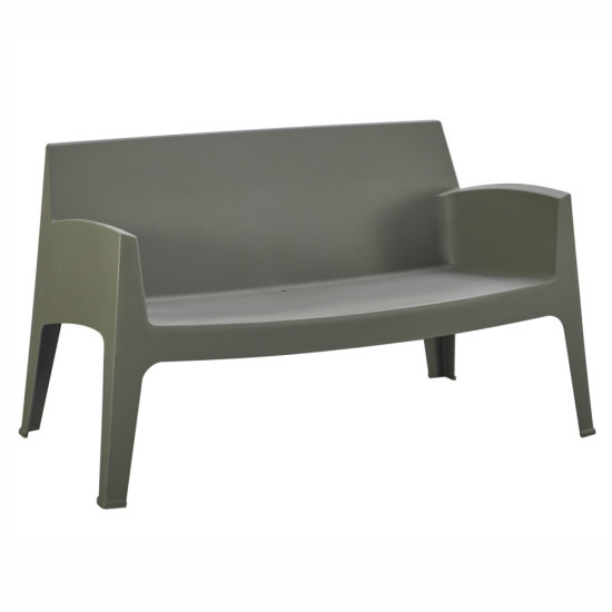 ΚΑΝΑΠΕΣ 2-ΘΕΣΙΟΣ ΠΟΛΥΠΡΟΠΥΛΕΝΙΟΥ SLEEK HM6366.05 ΧΡΩΜΑ DARK OLIVE 133x68x73Υεκ.
