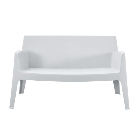 ΚΑΝΑΠΕΣ 2-ΘΕΣΙΟΣ ΠΟΛΥΠΡΟΠΥΛΕΝΙΟΥ SLEEK HM6366.01 ΧΡΩΜΑ ΛΕΥΚΟ 133x68x73Υεκ.